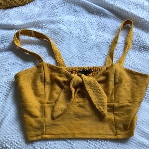 Gold crop top